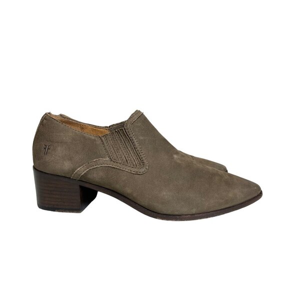 Frye Shoes - Frye Bootie Eleanor Western Ankle Bootie Grey Size 8